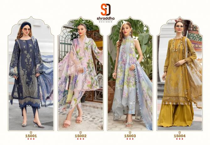 Shraddha M Prints Vol 15 Cotton Pakistani Suits Catalog
